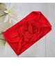 Little Miss Cuttie Elegant & Smooth Flower Applique Detail Headband - Red