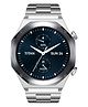 Titan Maestro Premium Metal Smartwatch with All SS construction, SingleSync BT Calling, Functional Crown-Silver