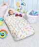 Polka Tots Baby Sleeping Nest Extra Soft Cushion Cotton Carry Pod Bedding for Newborn Sleeping Bag with a Bow - Balloon print Yellow