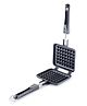 Omega Non-Stick Waffle Maker with Press Plates with Long Handle- Gas Stove Compatible