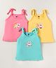 OHMS Single Jersey Knit Singlet Sleeves Slips With Animal Print Pack of 3 - Lilac Coral