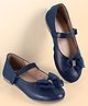 Pine Kids Velcro Closure Ballerina With Bow Applique - Blue