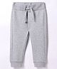 UCB Cotton Blend Knit Full Length Solid Lounge Pant - Grey