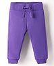 UCB Cotton Knit Full Length Solid Color Lounge Pants - Purple