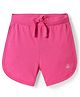 UCB Woven Mid Thigh Length Shorts with Brand Logo Embroidery - Pink