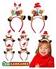 Fiddlerz Christmas Accessories for Kids Party Decoration Items Festival Fun Hair band - Pack of 6