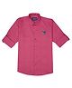 Charchit Cotton Full Sleeves Tiger Patch Detailed Shirt - Pink