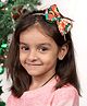 Arendelle Christmas Theme Floral & Bow Designed Headband - Red