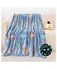 Tony Stark Big Size Glow in The Dark Blanket for Kids | L 200 x  B 152 cm| Soft Flannel Fleece Throw, Cozy & Warm All-Season Radium Blanket, for Boys & Girls  (Jurassic Adventure)