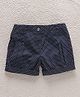 Bee Born knee Length Shorts Dot Print - Navy Blue