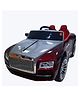 JN Creations 12V Battery Operated Rolls Royce BLF-5688 Ride On Car for Kids with Remote Control (Red Painted)