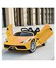 JNCreations 12V Battery Operated Ride On Ferrari 8858 Car for Kids with Remote Control (Yellow)