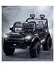 JN Creations 12V 4X4 PQBO 888 Kids Battery Operated Ride on Jeep with Remote Control, Light & Music (Black Painted)