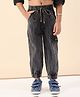 Stylo Bug Cotton Solid Cargo Pants - Black