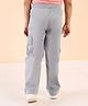Stylo Bug Cotton Solid Cargo Pants - Grey