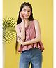 Stylo Bug Sleeveless Solid Top - Pink