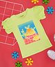 Pantaloons Junior Cotton Half Puffed Sleeves Fruits Printed Tee - Green