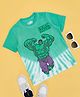Pantaloons Junior Cotton Marvel Avengers Featuring Half Sleeves Incredible Hulk Printed Tee - Green