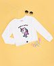 Pantaloons Junior Cotton Full Sleeves Unicorn Printed Tee - White