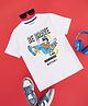 Pantaloons Junior Cotton Half Sleeves Be Brave Text Printed Tee - White