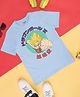Pantaloons Junior Cotton Spandex Dragon Ball Z Featuring Half Sleeves Character Printed Tee - Light Blue