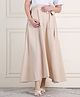 Moms Maternity Textured Maternity Skirt With Elasticated Waist For Belly Support - Beige