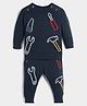 Somersault Full Sleeves Hammer Embroidered  Sweatshirt With Coordinating Joggers Set - Multi Colour