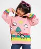 Somersault Cotton Full Sleeves Cow Designed Sweater - Pink