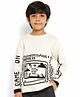 Somersault Cotton Full Sleeves Video Game Designed Sweater - Ecru