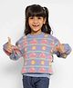 Somersault Cotton Full Sleeves Sun Designed Sweater - Multi Colour