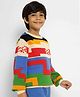 Somersault Cotton Full Sleeves Abstract Designed Sweater - Multi Colour
