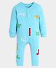 Somersault Full Sleeves Blocks Printed Romper - Blue