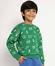 Somersault Full Sleeves Athleisure Printed Sweatshirt - Green
