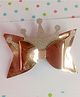 Little Tresses Shimmered Crown & Bow Designed Alligator Hair Clip - Rose Gold