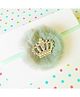 Little Tresses Crown Designed Stones Embellished Headband - Mint Green