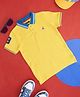 Pantaloons Junior Cotton Half Sleeves Solid Polo Tee - Yellow