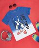Pantaloons Junior Cotton Sonic The Hedgehog Featuring Half Sleeves Character Printed Ombre Tee - Bright White