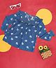 Pantaloons Junior Cotton Full Peasant Sleeves Abstract Printed Top - Blue