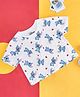 Pantaloons Junior Cotton Disney Lilo & Stitch Featuring Half Sleeves Character Printed Tee - White