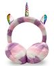 ZQBIEE Fur Unicorn  Detailed Winter Earmuffs - Purple