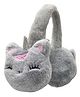 ZQBIEE Fur Animal Face Detailed Winter Earmuffs - Grey