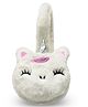 ZQBIEE Fur Animal Face Detailed Winter Earmuffs - White