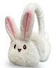 ZQBIEE Fur Rabbit Detailed Winter Earmuffs -  White