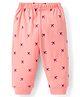 Tango Looper Knit Full Length Lounge Pant with Aeroplane Print - Coral