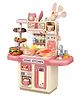 Sanjary Dream Kitchen Playset Toy Pretend Play Realistic Cooking Action Modern Kitchen Set - Light Up Stove Real Like Working Sink color design may vary