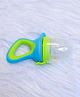 B4BRAIN Silicone Food/Fruit Nibbler with Soft Pacifier/Feeder, Teether for Infant Baby, Infant, Elegant Blue, BPA Free