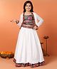 Fashion Dream Paisleys Printed Lehenga Choli With Full Sleeves Shrug - White