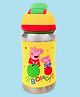 Rabitat Peppa Steelplay Water Bottle Hop On Light Yellow - 350 ml