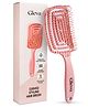 Gleva Curved Vented Hair Brush (Dark Pink)