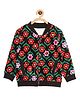 The Mom Store Cotton Full Sleeves Floral Printed Zipper Jacket - Multi Colour